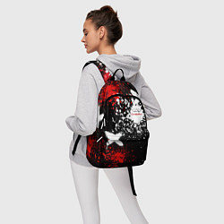 Рюкзак Логотип Chery Automobile на фоне брызг красок, цвет: 3D-принт — фото 2