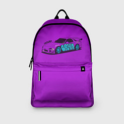 Рюкзак Mazda rx-7 фиолетовая crown граффити, цвет: 3D-принт — фото 2