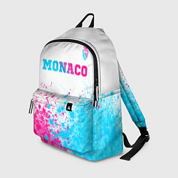 Рюкзак Monaco neon gradient style посередине, цвет: 3D-принт