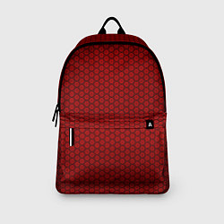 Рюкзак Арабский узор красного цвета на чёрном фоне, цвет: 3D-принт — фото 2