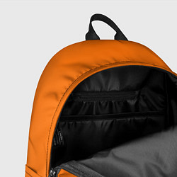 Рюкзак Мир труд трэш оранжевый, цвет: 3D-принт — фото 2