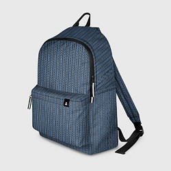 Рюкзак Серо-синий текстурированные полосы, цвет: 3D-принт