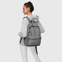 Рюкзак Чёрно-белый текстурированный полосы, цвет: 3D-принт — фото 2