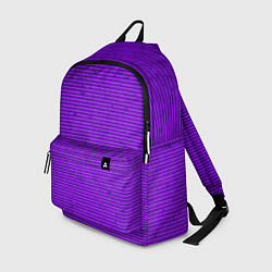 Рюкзак Сочный фиолетовый в полоску, цвет: 3D-принт