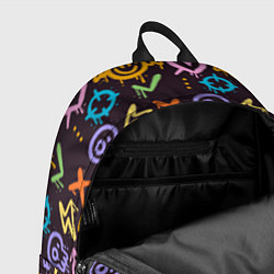 Рюкзак Разноцветное граффити узор, цвет: 3D-принт — фото 2