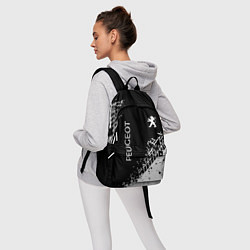 Рюкзак Пежо: следы от шин, цвет: 3D-принт — фото 2