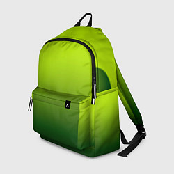 Рюкзак Яркий зеленый градиентный комбинированный узор, цвет: 3D-принт