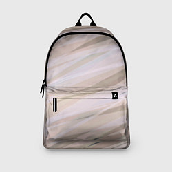 Рюкзак Бежевый абстрактные полосы, цвет: 3D-принт — фото 2
