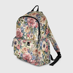 Рюкзак Нежные цветочные мотивы, цвет: 3D-принт