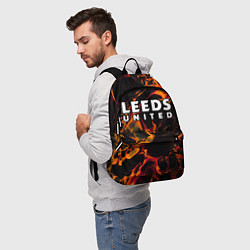 Рюкзак Leeds United red lava, цвет: 3D-принт — фото 2