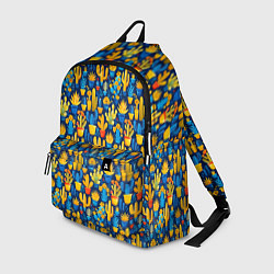 Рюкзак Кактусы разноцветный мексиканский яркий узор, цвет: 3D-принт