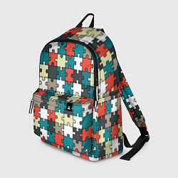 Рюкзак Разноцветные пазлы, цвет: 3D-принт