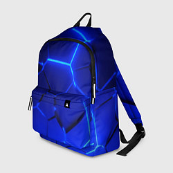Рюкзак Текстура темных синих неоновые плиты, цвет: 3D-принт