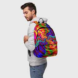 Рюкзак Абстрактные волнистые линии, цвет: 3D-принт — фото 2