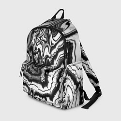 Рюкзак Черно-белая абстракция суминагаши, цвет: 3D-принт
