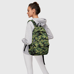 Рюкзак Камуфляжный стиль текстура пикселя, цвет: 3D-принт — фото 2
