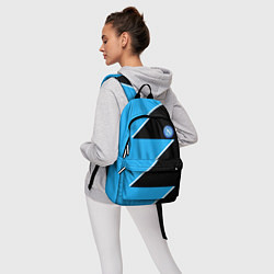 Рюкзак Napoli fc geometry blue, цвет: 3D-принт — фото 2