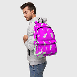 Рюкзак Fortnite pattern pink, цвет: 3D-принт — фото 2