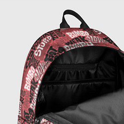 Рюкзак Полный придурок - паттерн с надписями, цвет: 3D-принт — фото 2