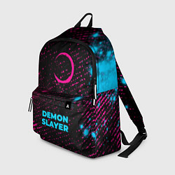 Рюкзак Demon Slayer - neon gradient по-центру, цвет: 3D-принт