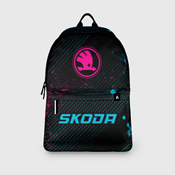 Рюкзак Skoda - neon gradient по-центру, цвет: 3D-принт — фото 2