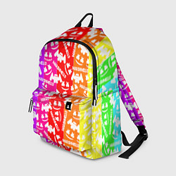 Рюкзак Marshmello rainbow, цвет: 3D-принт