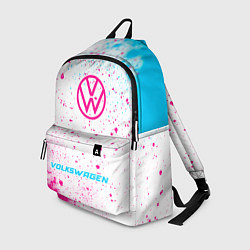 Рюкзак Volkswagen neon gradient style по-центру, цвет: 3D-принт
