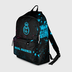 Рюкзак Real Madrid - neon gradient по-центру, цвет: 3D-принт