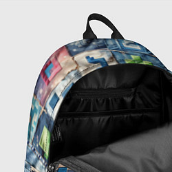 Рюкзак Minecraft шагает на пэчворк, цвет: 3D-принт — фото 2