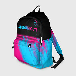 Рюкзак Stumble Guys - neon gradient посередине, цвет: 3D-принт