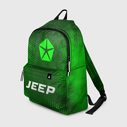 Рюкзак Jeep - green gradient по-центру, цвет: 3D-принт