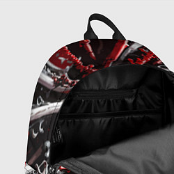 Рюкзак Красно-белая инфекция, цвет: 3D-принт — фото 2
