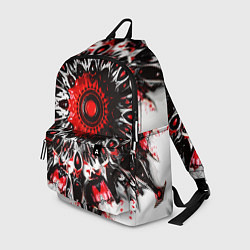 Рюкзак Красная сюрреалистичная абстракция, цвет: 3D-принт