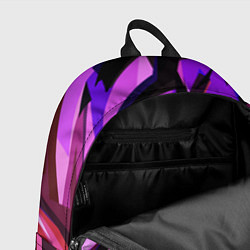 Рюкзак Фиолетово -чёрная абстракция, цвет: 3D-принт — фото 2