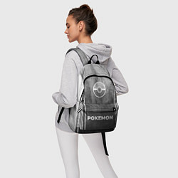 Рюкзак Pokemon - grey gradient по-центру, цвет: 3D-принт — фото 2
