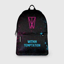 Рюкзак Within Temptation - neon gradient по-центру, цвет: 3D-принт — фото 2