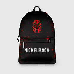Рюкзак Nickelback - red gradient по-центру, цвет: 3D-принт — фото 2