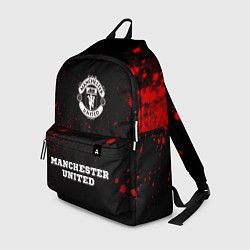 Рюкзак Manchester United - red gradient по-центру, цвет: 3D-принт