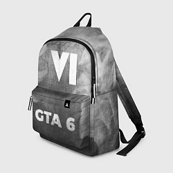 Рюкзак GTA 6 - grey gradient по-центру, цвет: 3D-принт