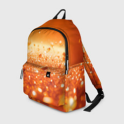 Рюкзак Оранжевые блестящие частицы текстура, цвет: 3D-принт