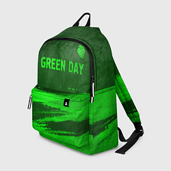 Рюкзак Green Day - green gradient посередине, цвет: 3D-принт