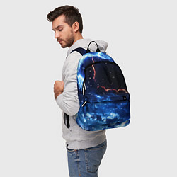 Рюкзак Звезды и молнии в разломе плит, цвет: 3D-принт — фото 2