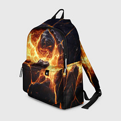 Рюкзак Золотая лава текстура, цвет: 3D-принт