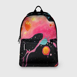 Рюкзак Розовая текстура в черном, цвет: 3D-принт — фото 2