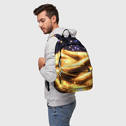 Рюкзак Золотая текстура и синее небо, цвет: 3D-принт — фото 2