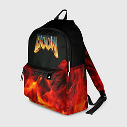 Рюкзак Doom огненная текстура, цвет: 3D-принт