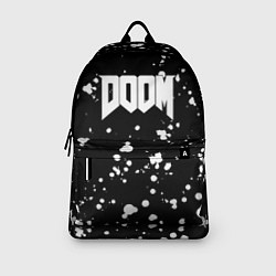 Рюкзак Doom белые краски всплеск, цвет: 3D-принт — фото 2
