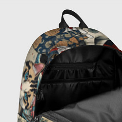 Рюкзак Котики и рыбки в сакуре, цвет: 3D-принт — фото 2