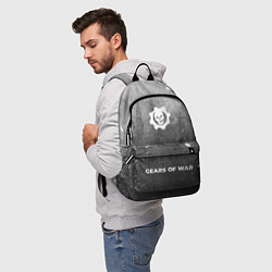 Рюкзак Gears of War - grey gradient по-центру, цвет: 3D-принт — фото 2