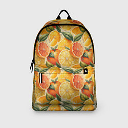 Рюкзак Апельсиновый фреш сочные дольки, цвет: 3D-принт — фото 2